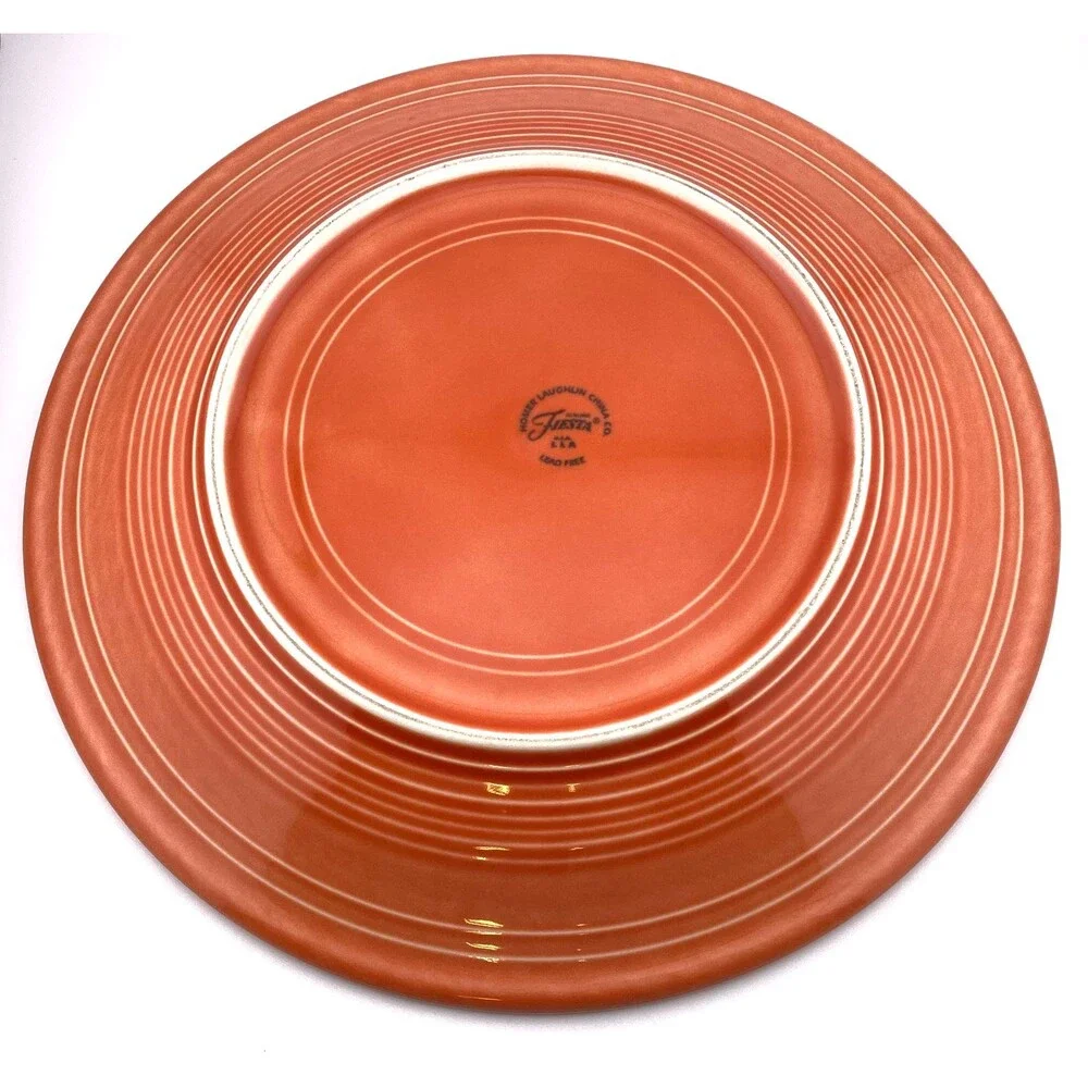 Fiesta Ware Persimmon Orange Chop Plate Platter 12